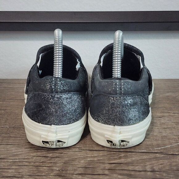 Vans Asher Women's Slip-On Skate Shoes Size 6.5 Metallic Silver - Picture 4 of 8